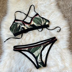 Palm leaf bikini - small